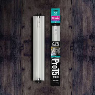 Arcadia Pro T5 UVB Kit, ShadeDweller 7% UVB, 8 Watt - Reptiles By Post