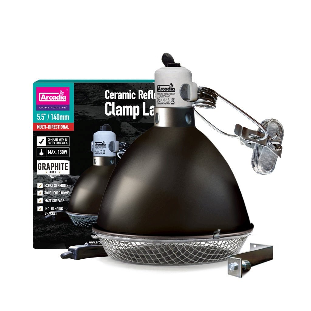 Arcadia Reflector Clamp Lamp with Ceramic Holder