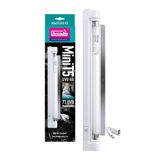 Arcadia T5 UVB Mini Kit, ShadeDweller, 7% UVB, 8 Watt - Reptiles By Post
