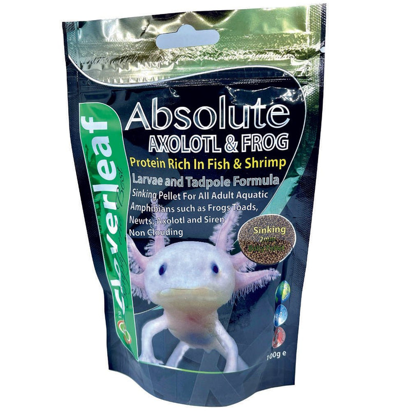 Cloverleaf Axolotl & Frog Diet 2mm Sinking Pellet 100g - Reptiles By Post