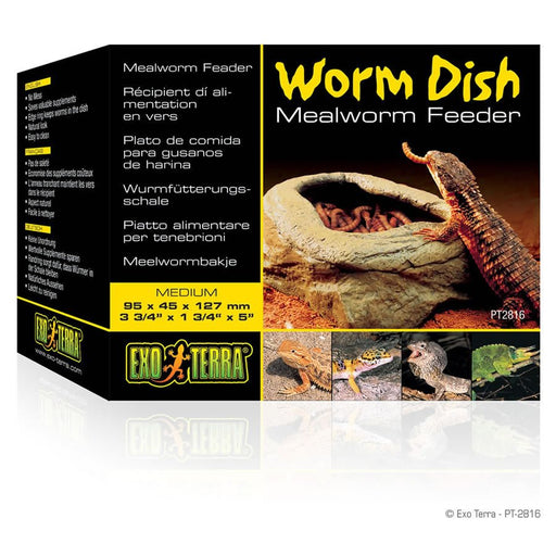 Exo Terra Worm Dish Mealworm Feeder - Reptiles By Post