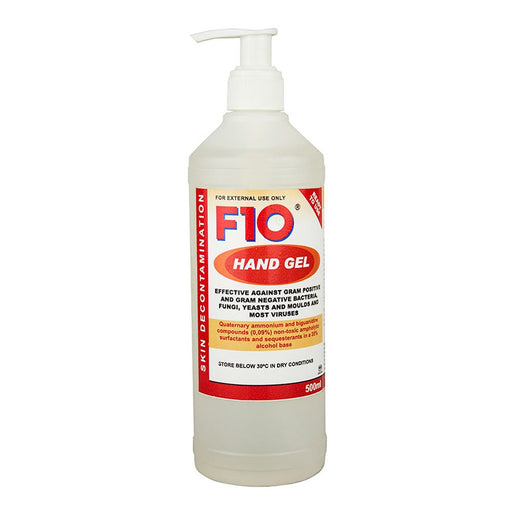 F10 Hand Gel 500ml - Reptiles By Post