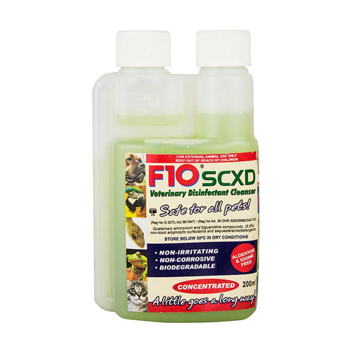 F10 SCXD Veterinary Disinfectant/Cleanser 200ml - Reptiles By Post