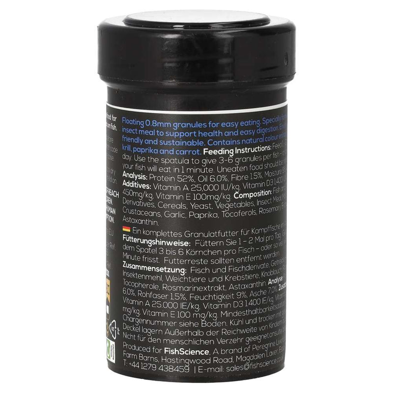 Fish Science Betta Granules 35g - (100ml) - Reptiles By Post