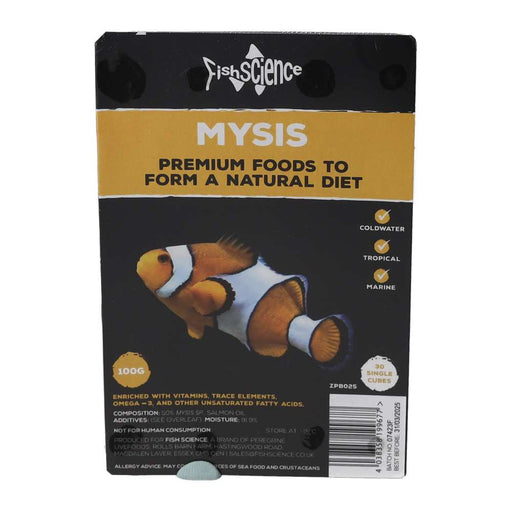 Fish Science Blister Pack Mysis 100g - Reptiles By Post