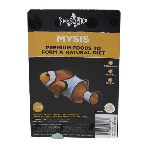 Fish Science Blister Pack Mysis 100g - Reptiles By Post