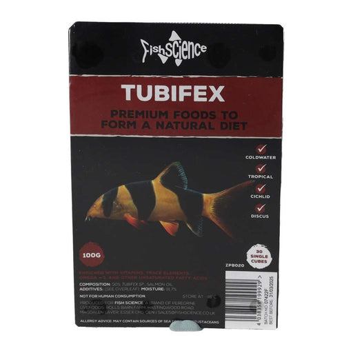 Fish Science Blister Pack Tubifex 100g - Reptiles By Post