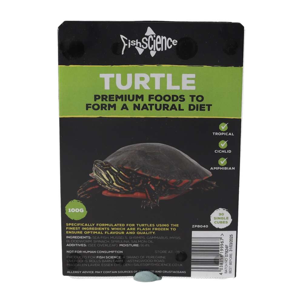 Fish Science Blister Pack Turtle Food 100g — Reptiles By Post