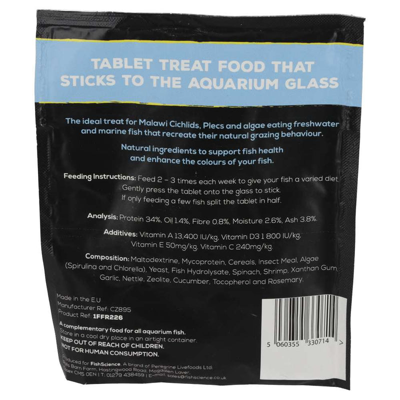 Fish Science Fish Treats + Algae 9g Sachet SINGLE - Reptiles By Post