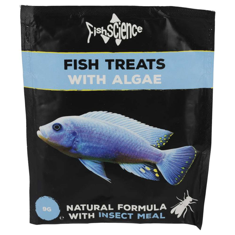 Fish Science Fish Treats + Algae 9g Sachet SINGLE - Reptiles By Post