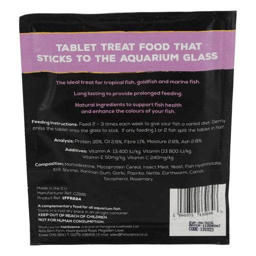 Fish Science Fish Treats + Shrimp 9g Sachet SINGLE - Reptiles By Post