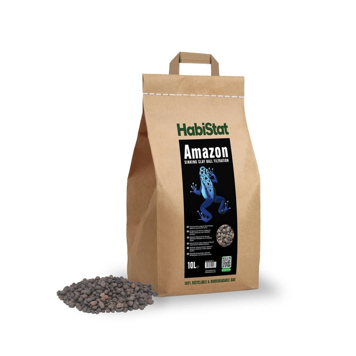 HabiStat Amazon Sinking Clay Ball Filtration Substrate, 10 Litres - Reptiles By Post