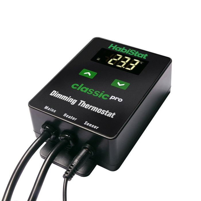 HabiStat Classic Pro Dimming Thermostat, Black, 450 Watt - Reptiles By Post