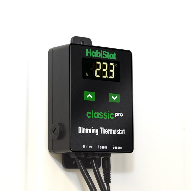 HabiStat Classic Pro Dimming Thermostat, Black, 450 Watt - Reptiles By Post
