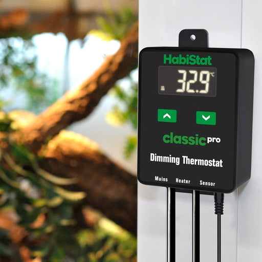 HabiStat Classic Pro Dimming Thermostat, Black, 450 Watt - Reptiles By Post