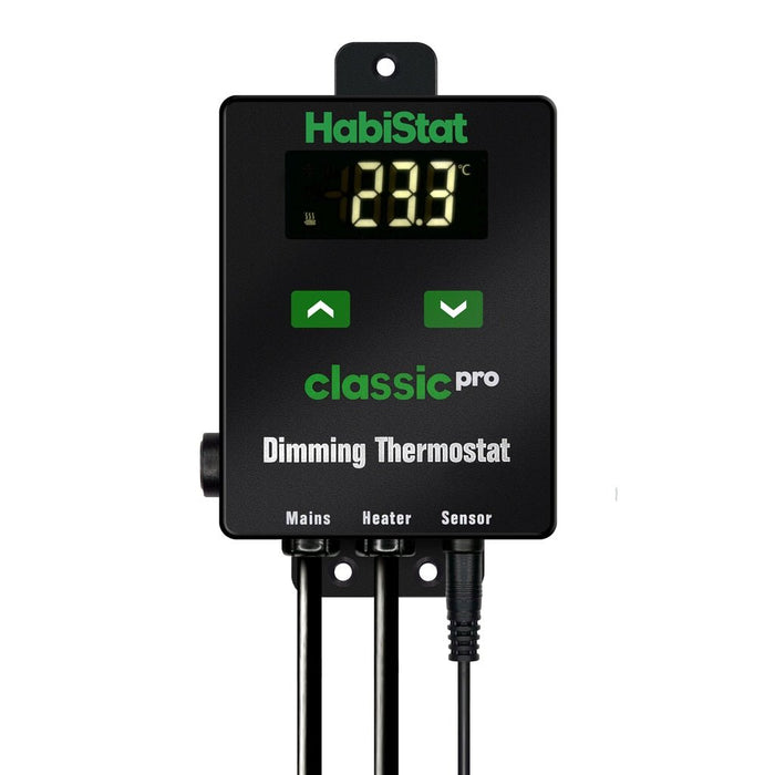 HabiStat Classic Pro Dimming Thermostat, Black, 450 Watt - Reptiles By Post
