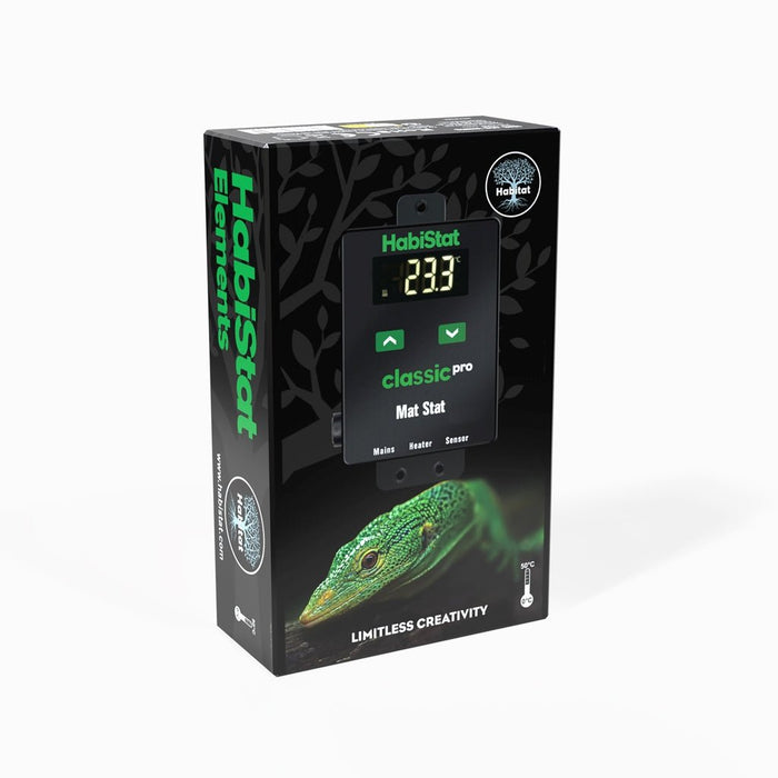 HabiStat Classic Pro Mat Stat, Black, 450 Watt - Reptiles By Post