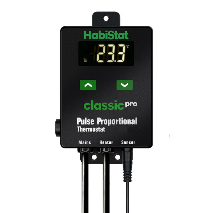 HabiStat Classic Pro Pulse Proportional Thermostat, Black, 450 Watt - Reptiles By Post
