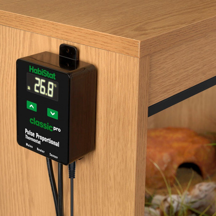 HabiStat Classic Pro Pulse Proportional Thermostat, Black, 450 Watt - Reptiles By Post