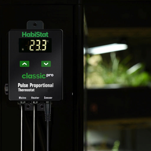 HabiStat Classic Pro Pulse Proportional Thermostat, Black, 450 Watt - Reptiles By Post
