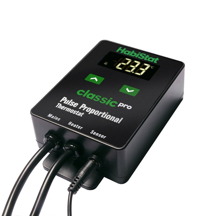 HabiStat Classic Pro Pulse Proportional Thermostat, Black, 450 Watt - Reptiles By Post