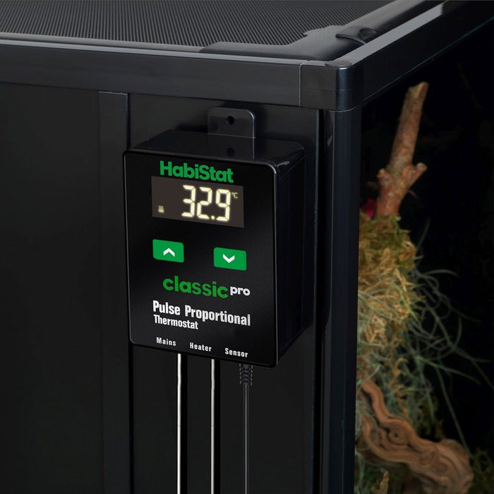 HabiStat Classic Pro Pulse Proportional Thermostat, Black, 450 Watt - Reptiles By Post