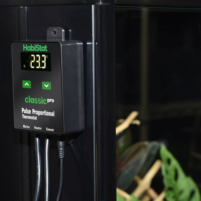 HabiStat Classic Pro Pulse Proportional Thermostat, Black, 450 Watt - Reptiles By Post