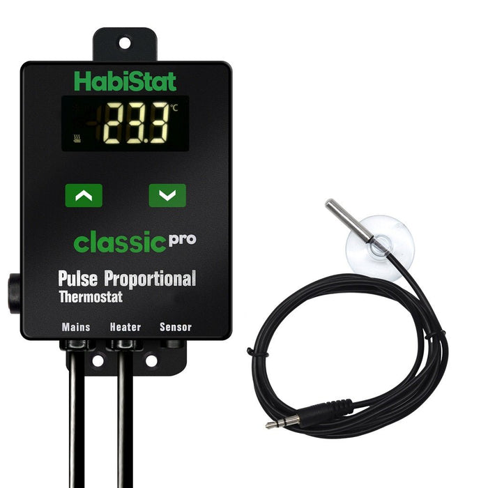 HabiStat Classic Pro Pulse Proportional Thermostat, Black, 450 Watt - Reptiles By Post