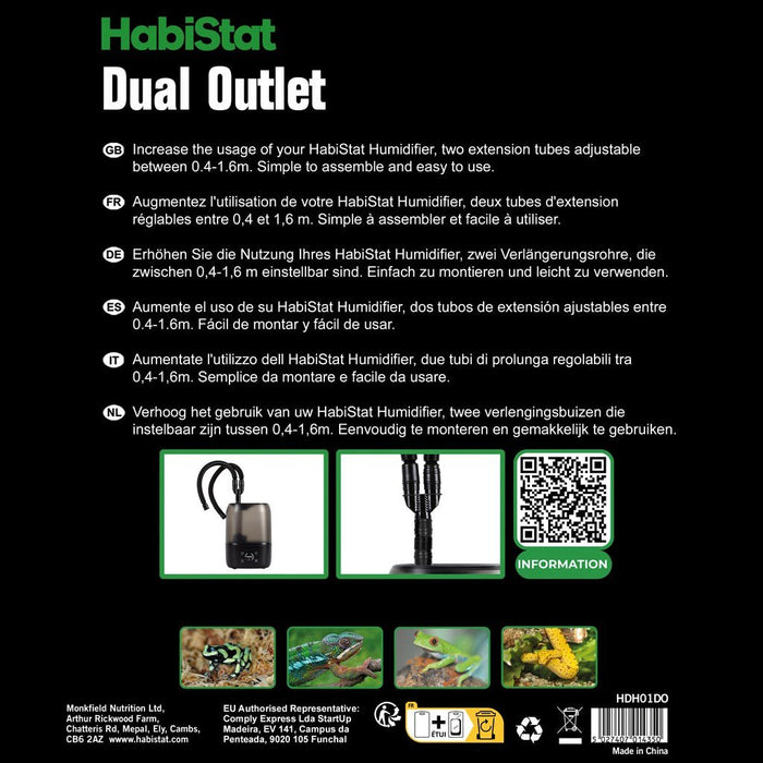 HabiStat Humidifier Dual Outlet - Reptiles By Post