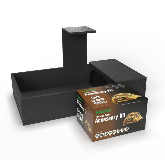 HabiStat Tortoise Starter Kit, Black - Reptiles By Post