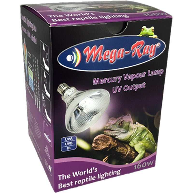 Mega Ray 160w mercury vapour E27 - PAR38 - Reptiles By Post