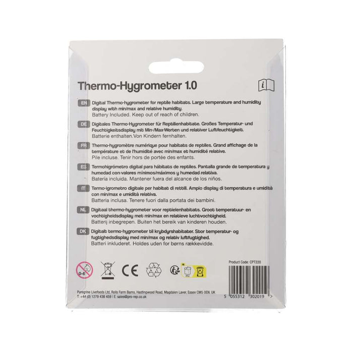 ProRep Thermo - Hygrometer 1.0 - Reptiles By Post