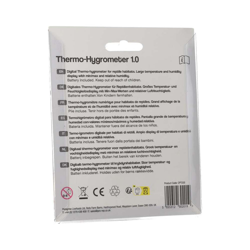ProRep Thermo - Hygrometer 1.0 - Reptiles By Post