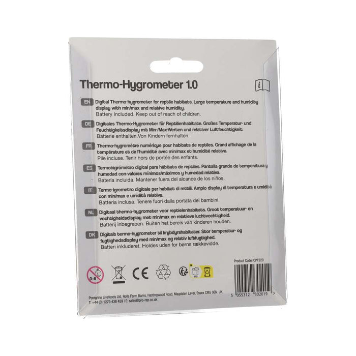 ProRep Thermo - Hygrometer 1.0 - Reptiles By Post