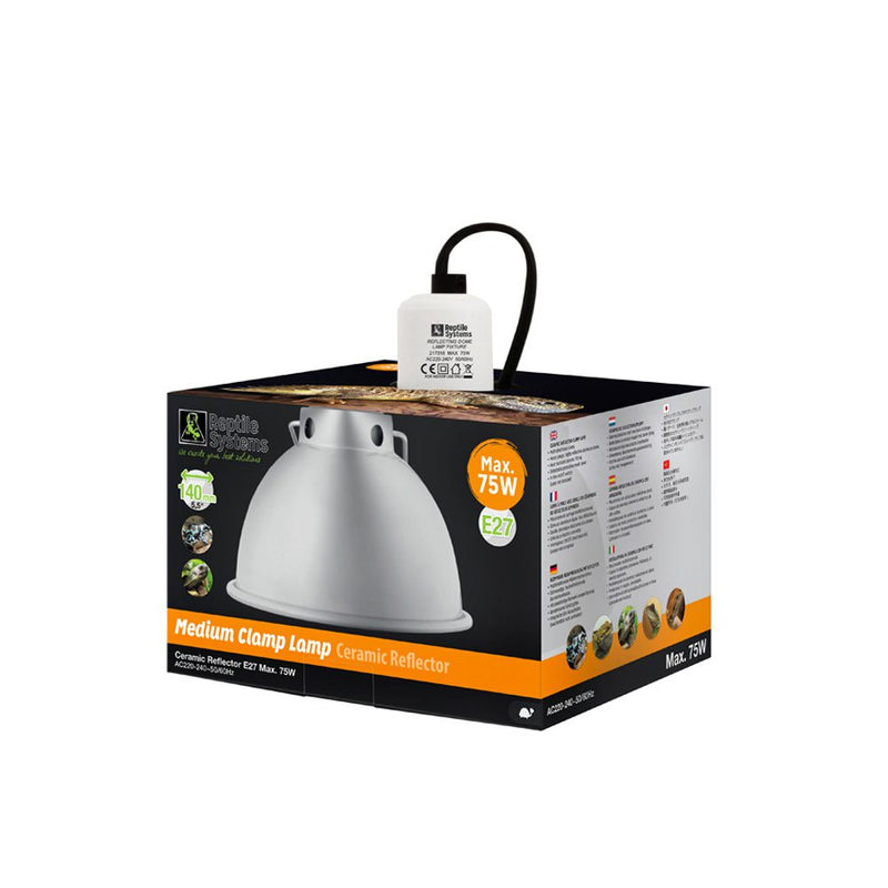 Reptile Systems Ceramic Reflector Clamp Lamp Medium - Reptiles By Post