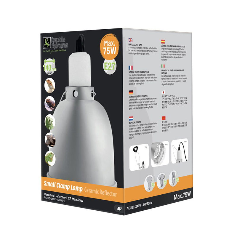 Reptile Systems Ceramic Reflector Clamp Lamp Small - Reptiles By Post