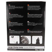 Reptile Systems Clamp Lamp Black Edition Large - Reptiles By Post