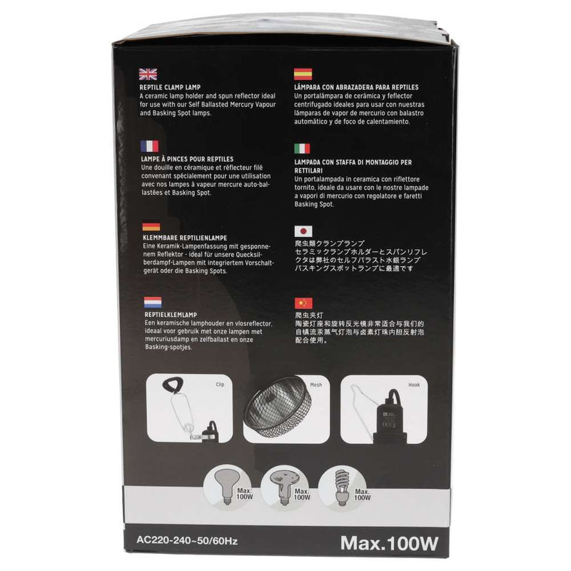 Reptile Systems Clamp Lamp Black Edition Medium - Reptiles By Post