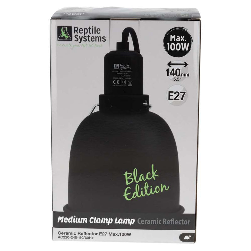 Reptile Systems Clamp Lamp Black Edition Medium - Reptiles By Post