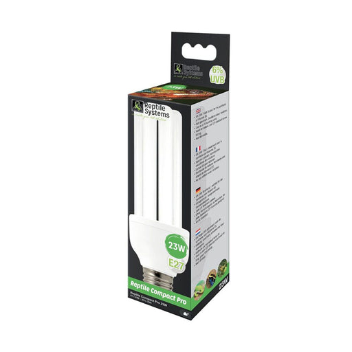 Reptile Systems Compact Lamp Pro - D3 6% UVB - 23w - Reptiles By Post