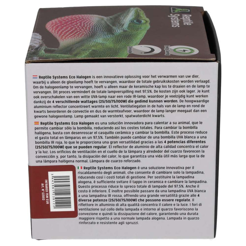 Reptile Systems Eco Halogen Red 75w - Reptiles By Post