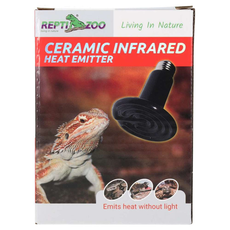 Reptizoo Ceramic Heat Emitter, Black - Reptiles By Post