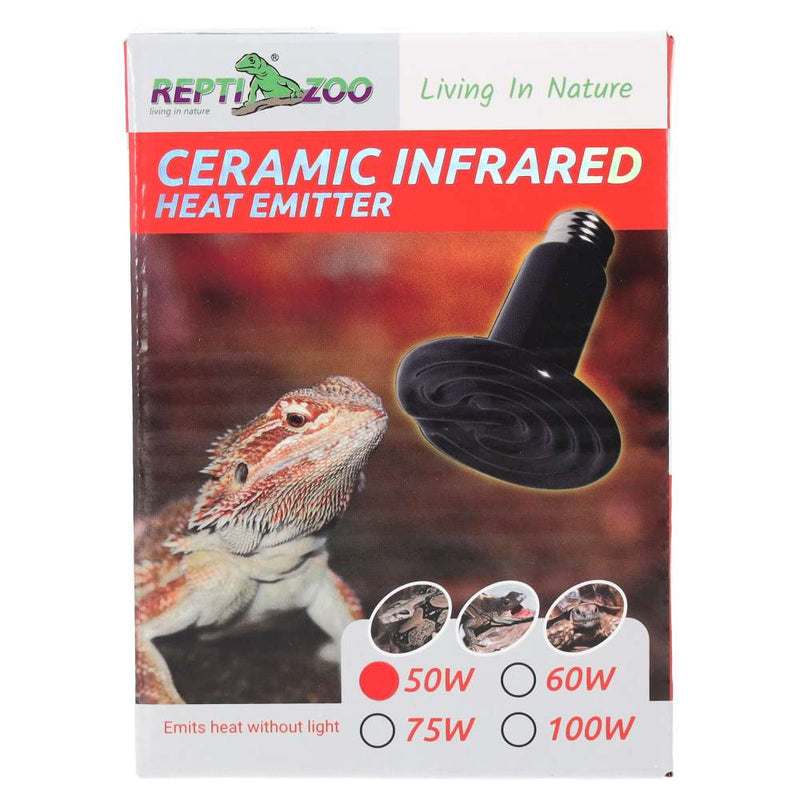 Reptizoo Ceramic Heat Emitter, Black - Reptiles By Post