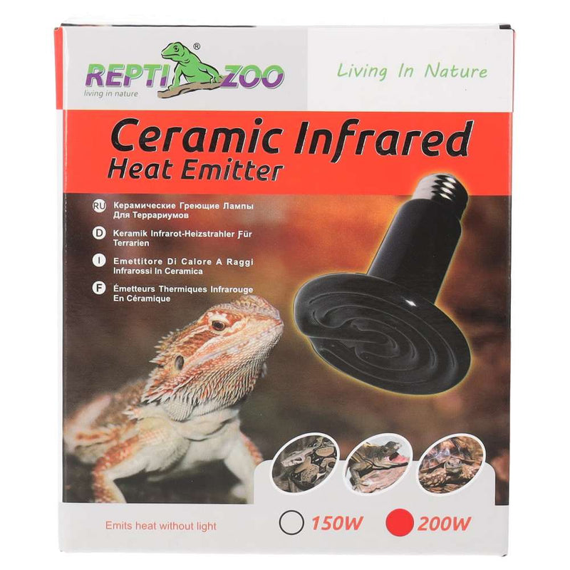 Reptizoo Ceramic Heat Emitter, Black - Reptiles By Post