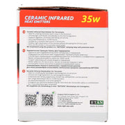 Reptizoo Ceramic Heat Emitter, Black - Reptiles By Post