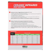 Reptizoo Ceramic Heat Emitter, Black - Reptiles By Post