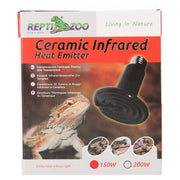 Reptizoo Ceramic Heat Emitter, Black - Reptiles By Post