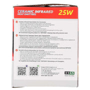 Reptizoo Ceramic Heat Emitter, Black - Reptiles By Post