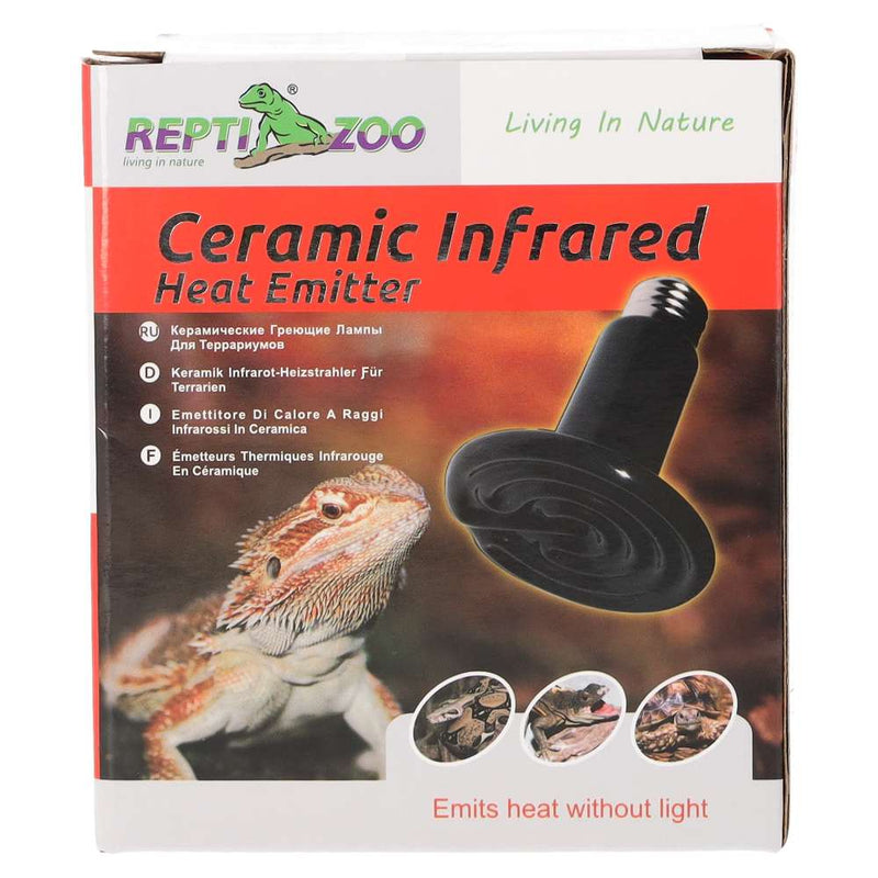Reptizoo Ceramic Heat Emitter, Black - Reptiles By Post