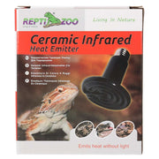 Reptizoo Ceramic Heat Emitter, Black - Reptiles By Post